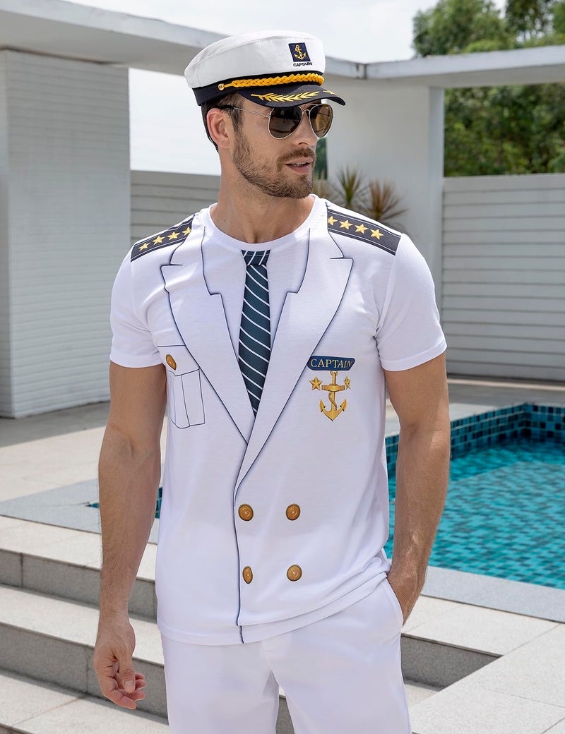 Funny World Men's Yacht Captain Hat - Image 5